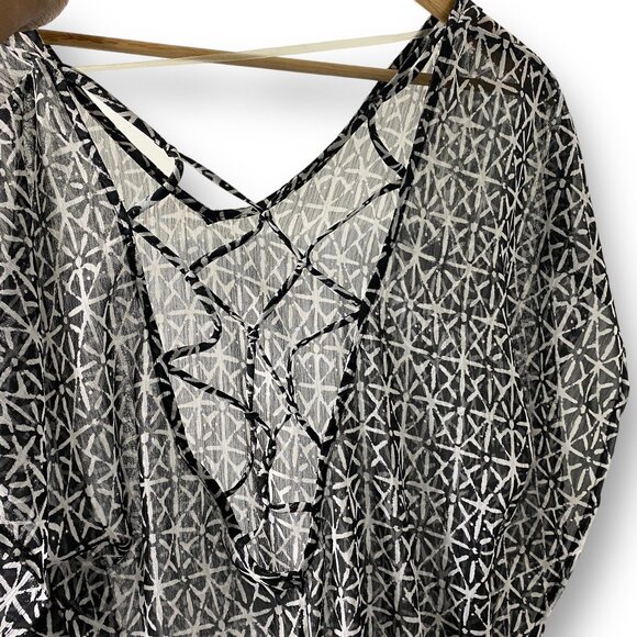 Kona Sol Sheer Swim Beach Cover Up Sz L - Picture 2 of 4